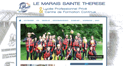 Desktop Screenshot of lycee-professionnel-centre-formation-lemarais-sainte-therese.fr